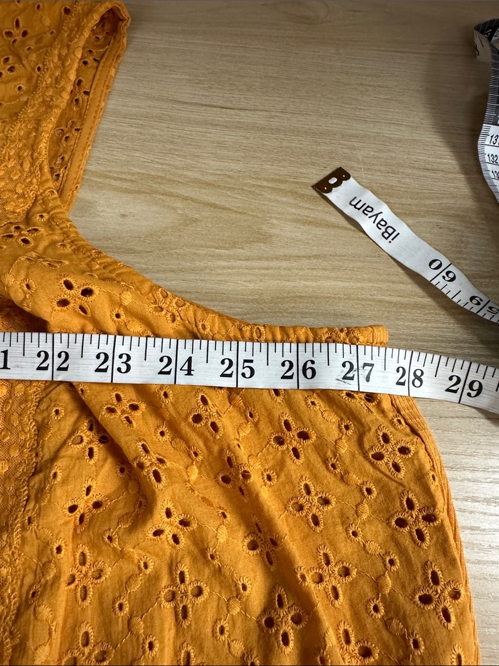 KNOX ROSE Mustard Eyelet Tassel Sleeveless Top - Women - Picture 7 of 9